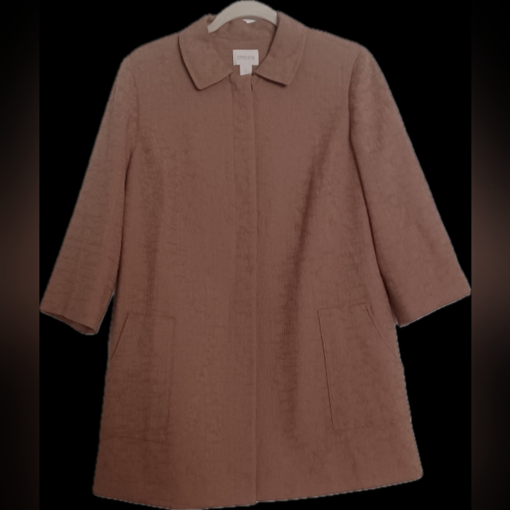 Vintage Chico's Woven Brown Jacket